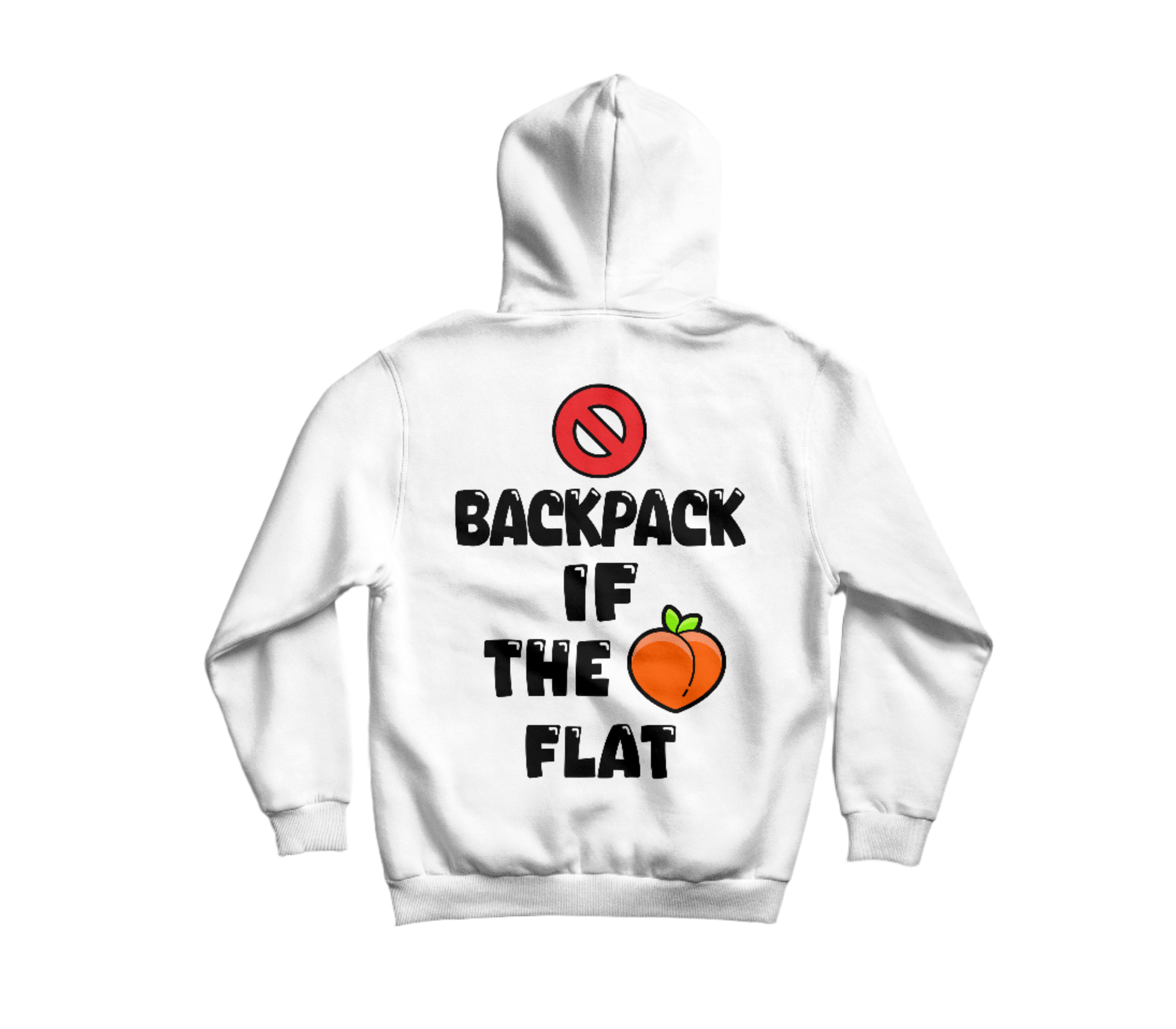 CAN'T BACKPACK HOODIE WHITE